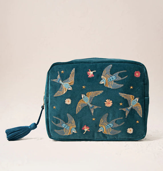 elizabeth-scarlett-rich-blue-swallows-wash-bag