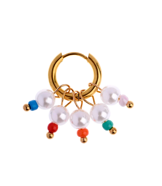 ANNEDAY | Colorburst Pearl Earring - Gold