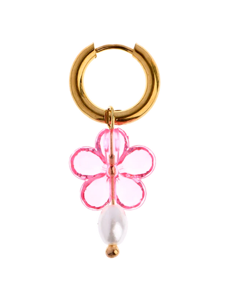 ANNEDAY | Pink Bloom Earring - Gold