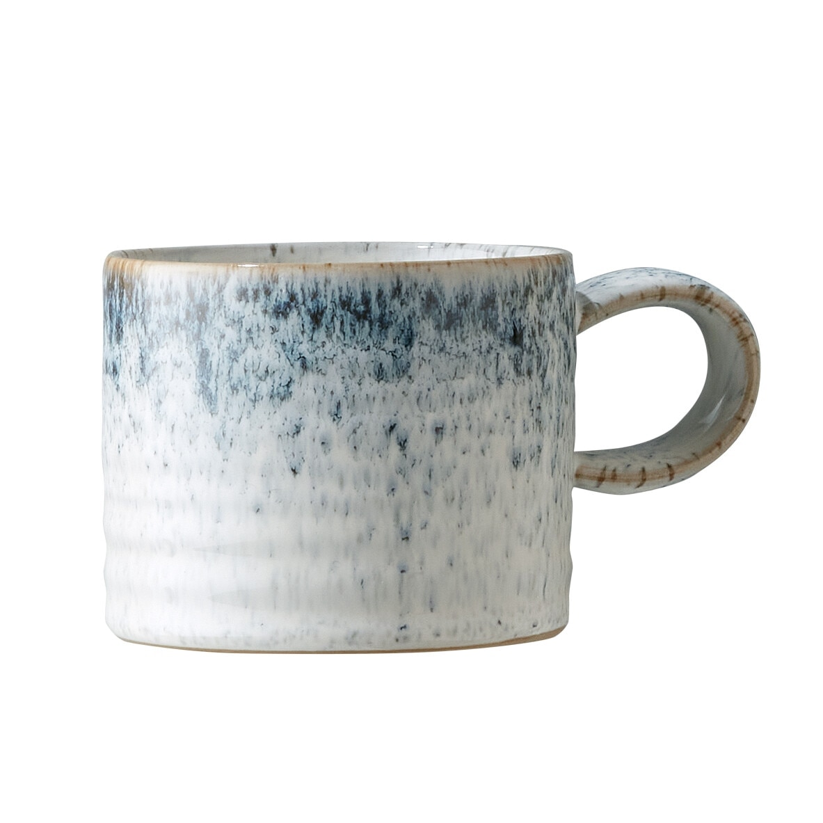 Denby Pottery Kiln Blue Ridged Mug Small