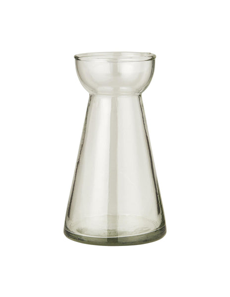 lb Laursen Hyacinth Vase with Conical Hand Blown Opening