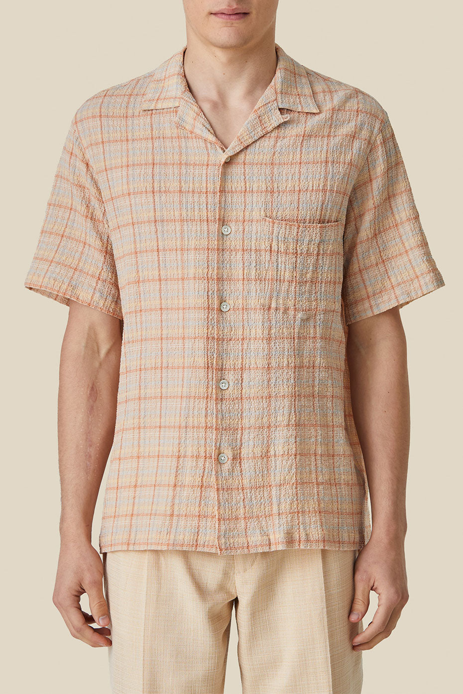  Portuguese Flannel Crepe Plaid Shirt