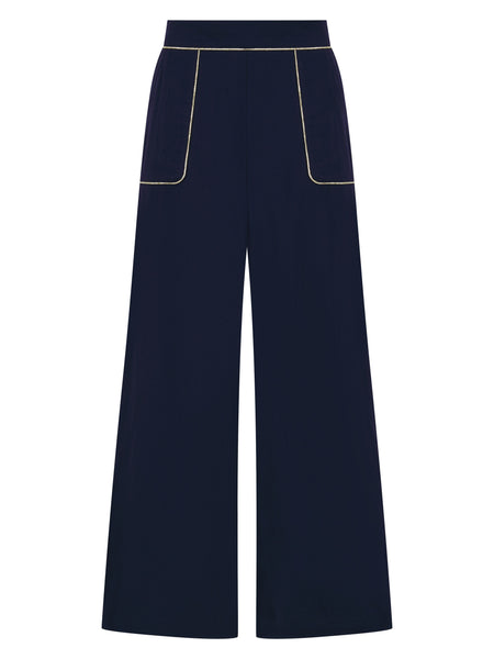 Nooki Design Clipper Trousers In Navy