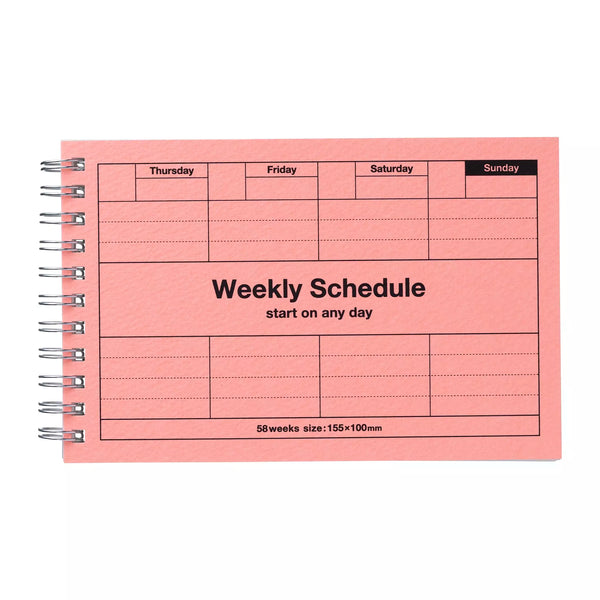 Marks Inc Weekly Schedule - Neon Pink