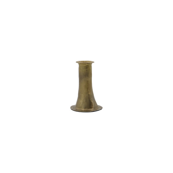House Doctor Aged Gold Candle Holder