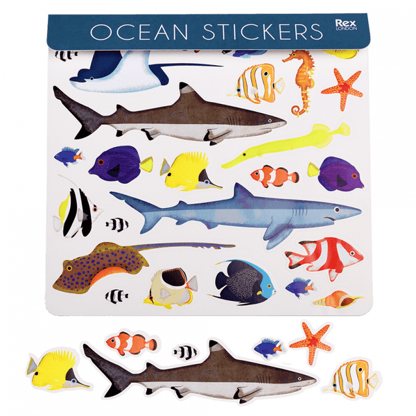 Rex London Stickers Ocean Animals Sharks