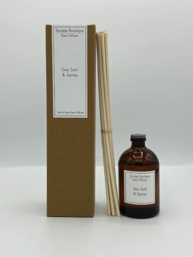 Heaven Scent Incense Ltd Sea Salt & Spray 100ml Brown Glass Reed Diffuser Kit