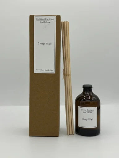 Heaven Scent Incense Ltd Sleepwell (lavender And Bergamot) 100ml Brown Glass Reed Diffuser