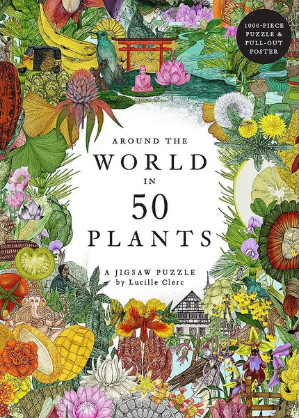 Laurence King Around The World In 50 Plants : 1000 Piece Jigsaw Puzzle