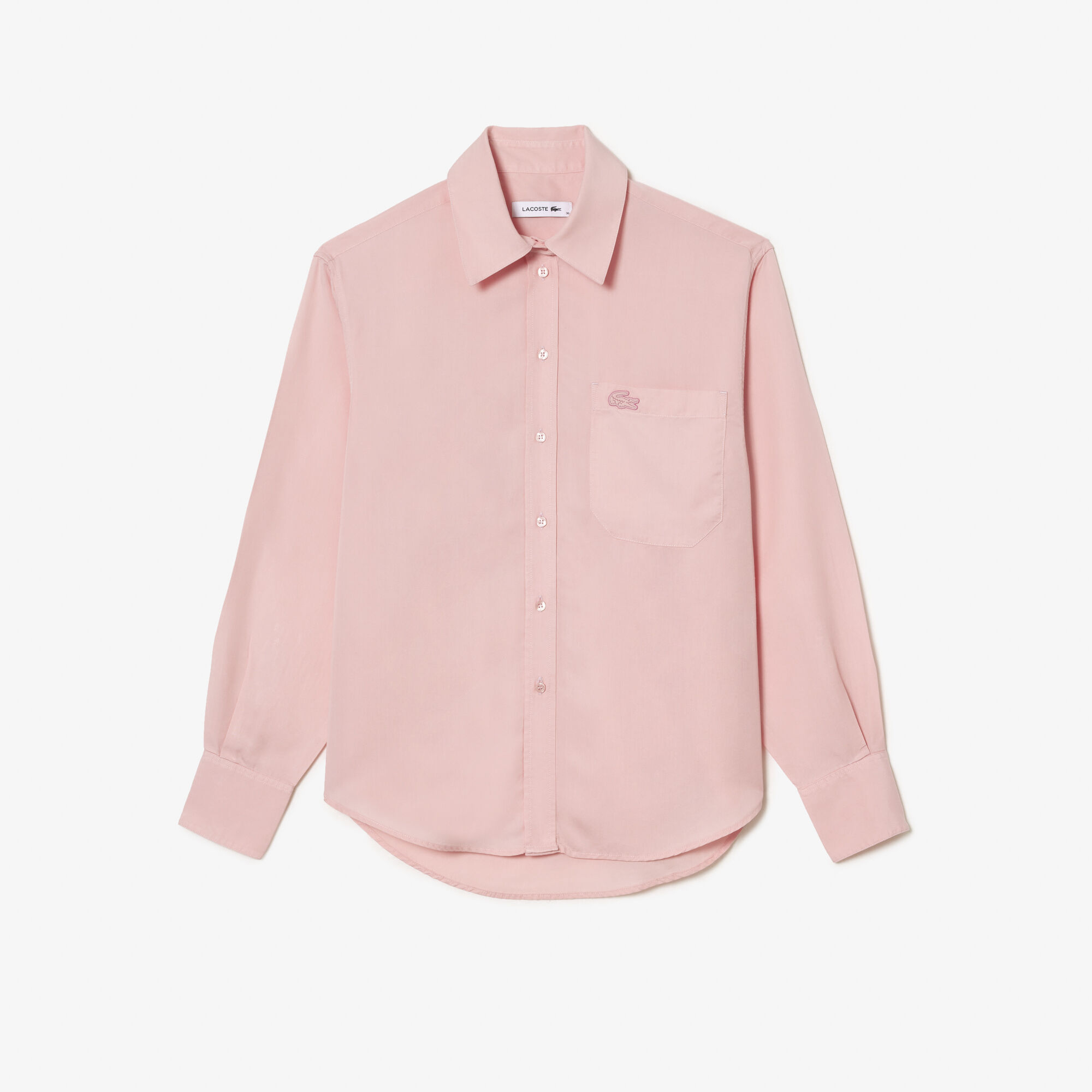 Lacoste Pink KF9 Lyocell Flowing Oversized Shirt