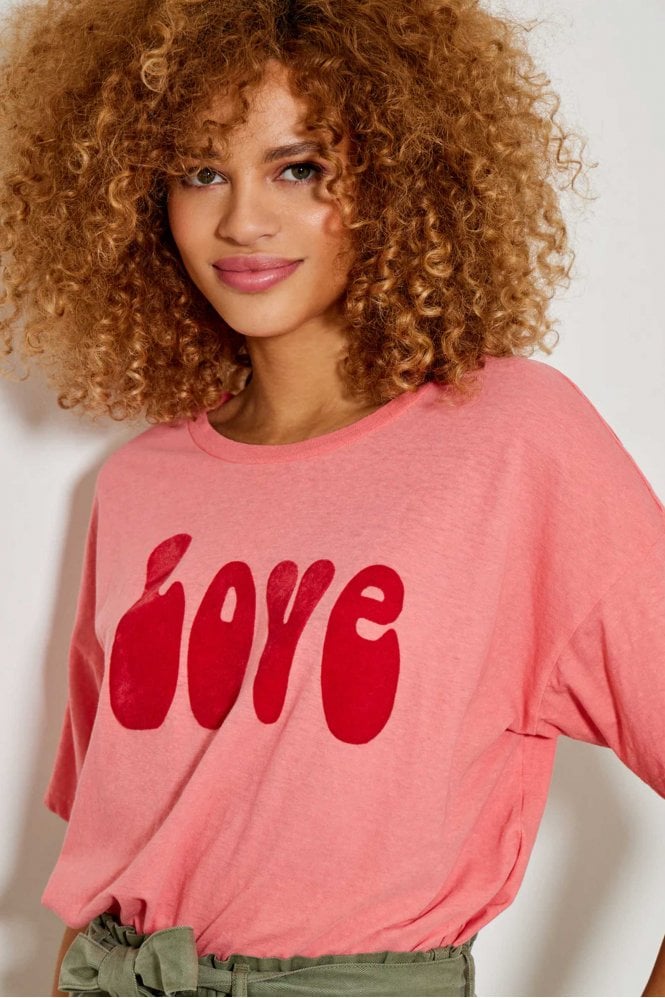 Five Jeans Peach and Cherry Love T Shirt 