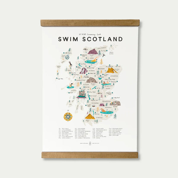 Oldfield design co Swim Scotland - A3 Map Checklist