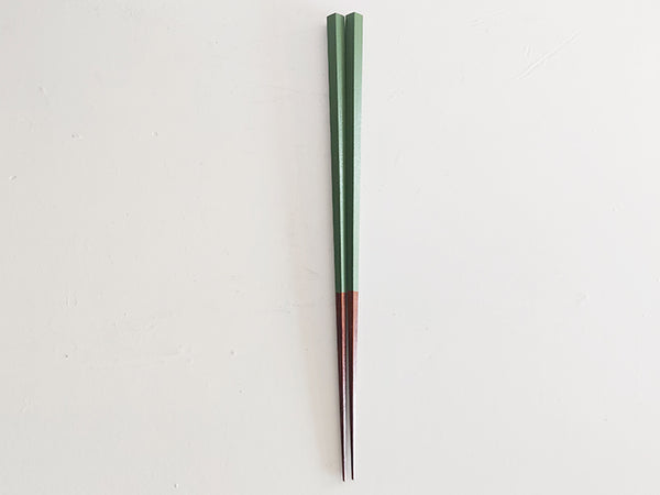 wagumi Five-sided Green Chopsticks By Hyozaemon