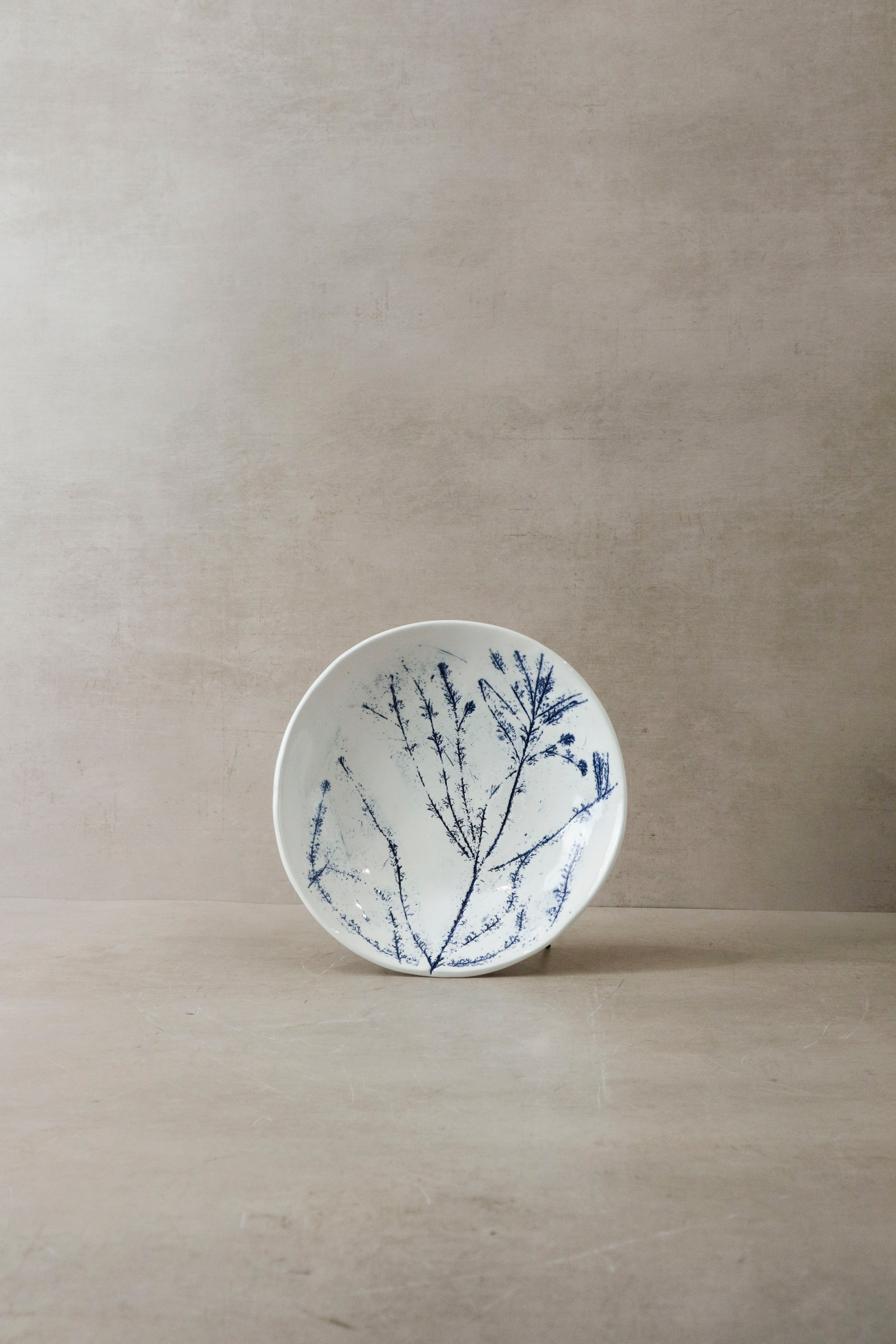 botanicalboysuk Cobalt Blue Fynbos Ceramic Plate - N°6