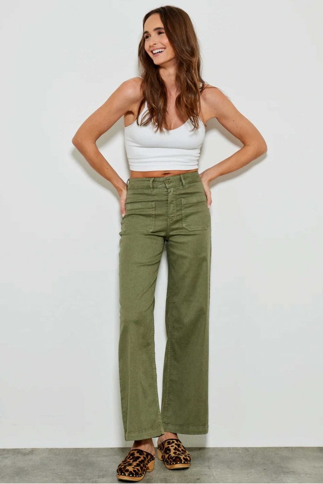 Five Jeans Lucia Trouser In Sage