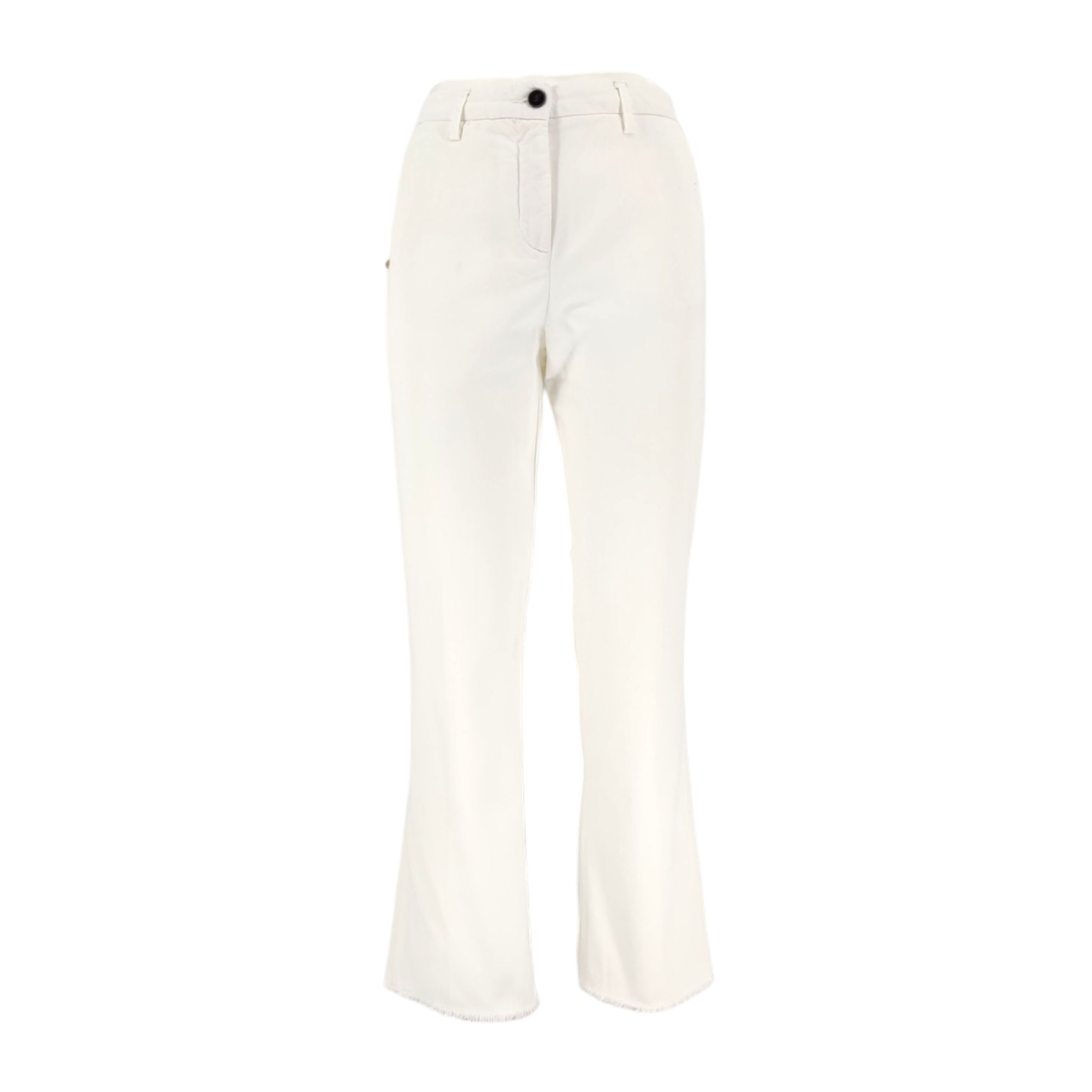 WHITE SAND Pantaloni Ava Cotton Donna White