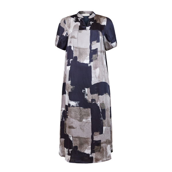 NOEN Dress - Black And White Abstract Print