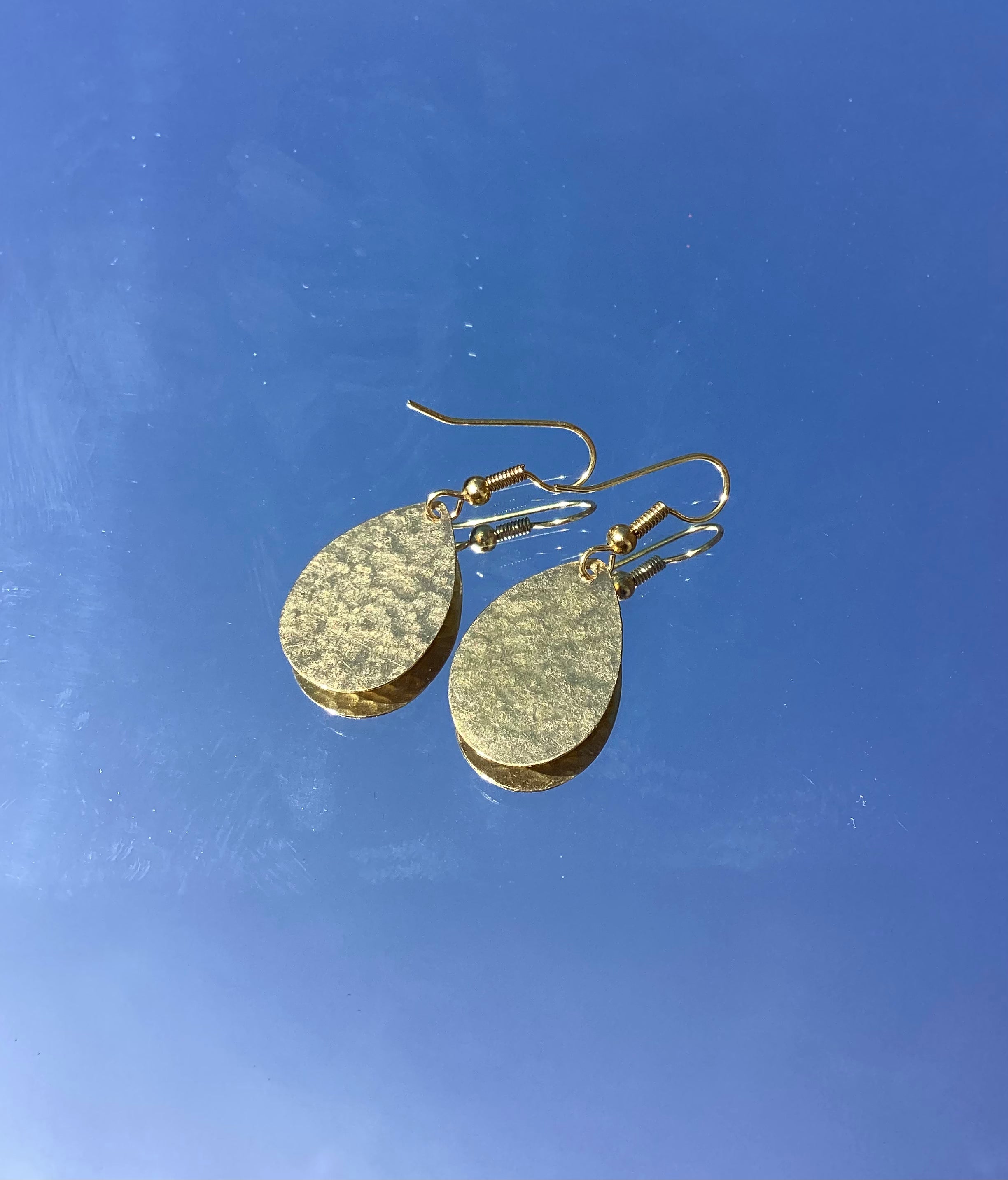 Bombolulu Bombolulu Mini Oval Earrings - Brass Plated