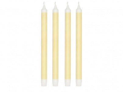 Formahouse - Villa Collection Villa Collection Dinner Candle Styles 29cm 4 Pcs Yellow Stearin