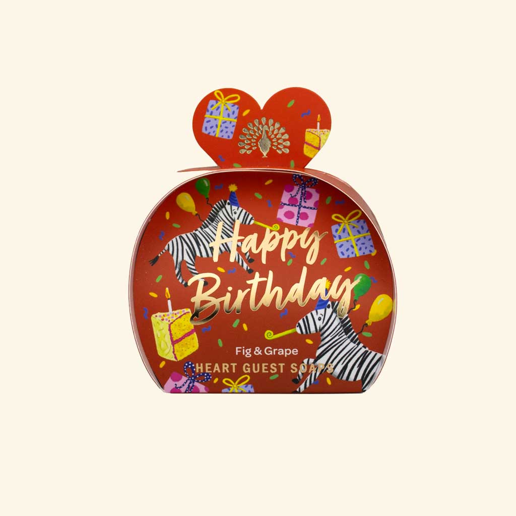 The English soap company Happy Birthday Fig and Grape Guest Soap