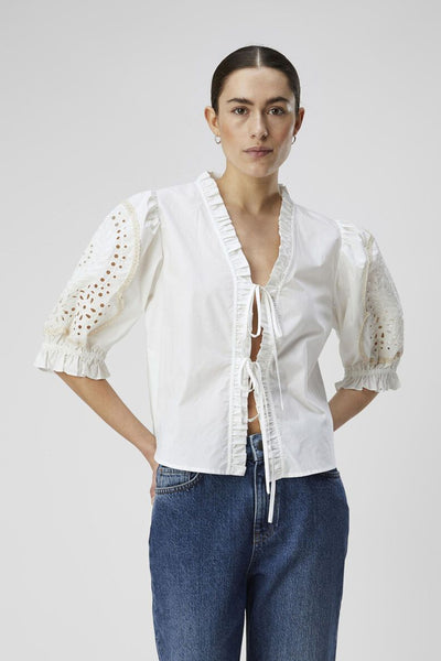 Object Brodera White Sand Top
