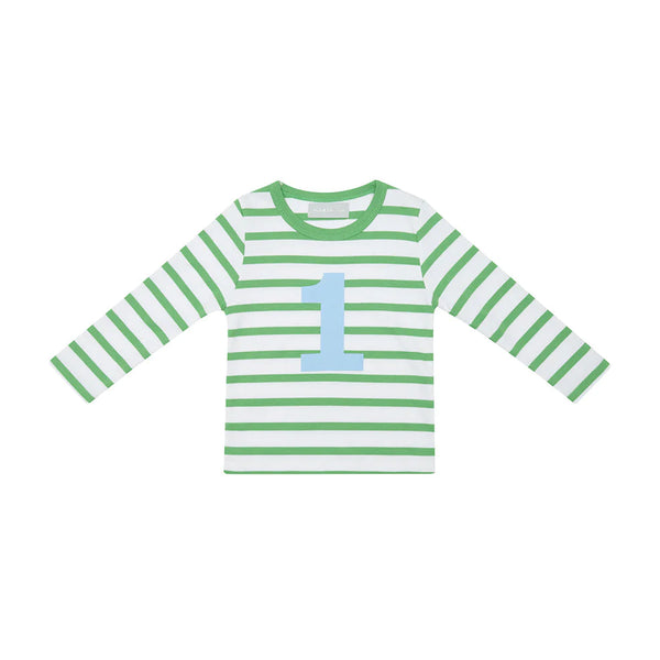 Bob and Blossom Grass Green And Blue Number Tee 1-4
