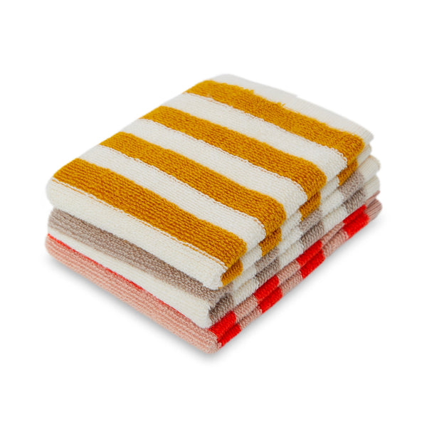 Sophie Home Terry Washcloths - Striped Citrus