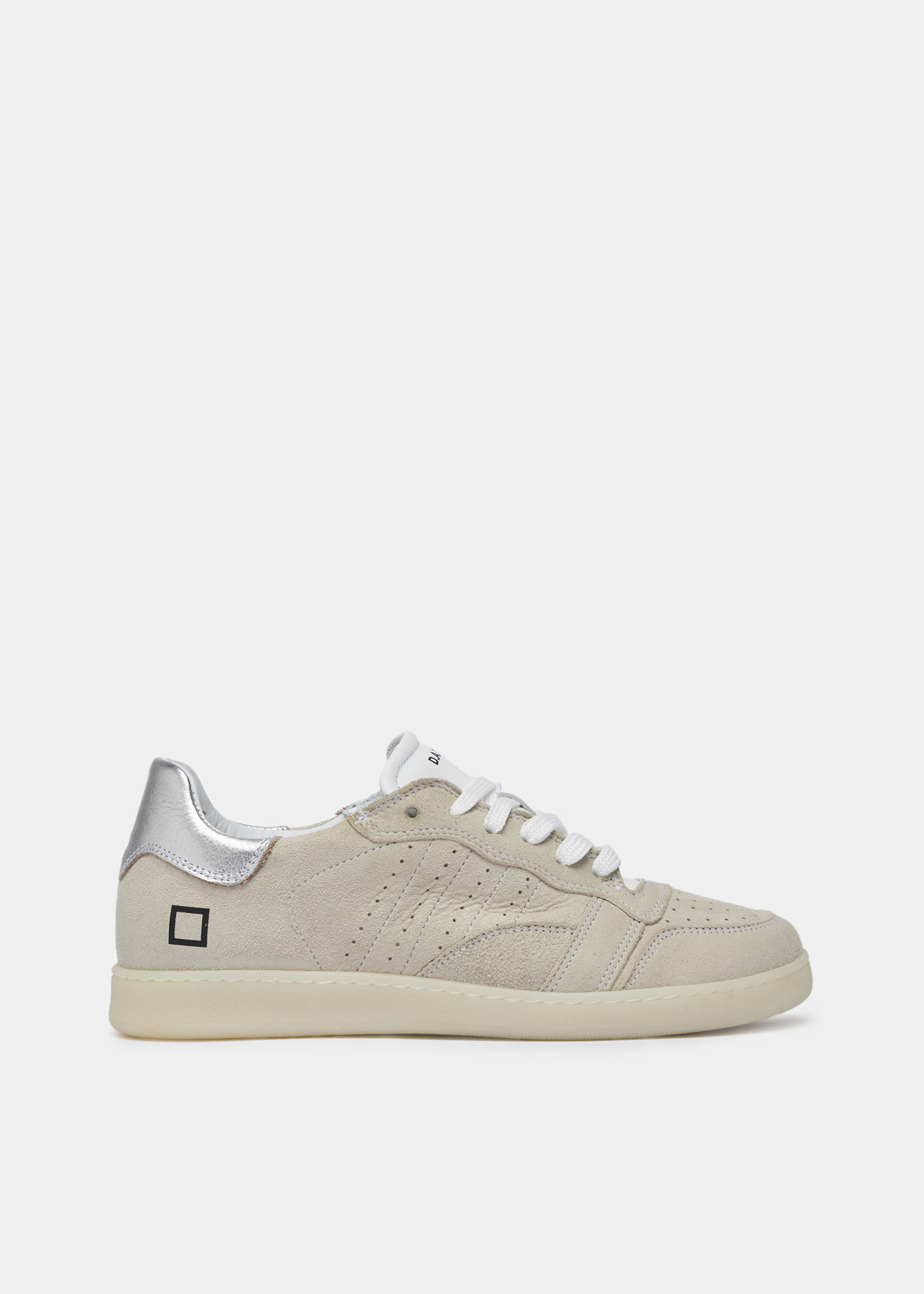 D.A.T.E Stardust Cream Sporty Low Trainers