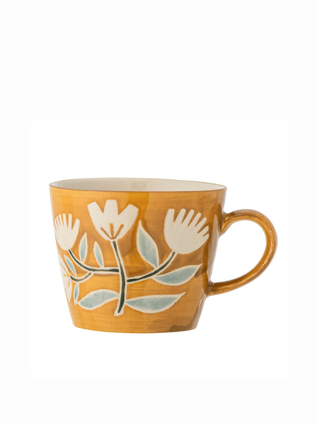 Bloomingville Tangier Hand Painted Stoneware Mug - Orange