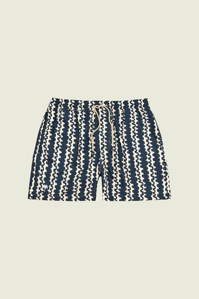 OAS Swim Shorts - Blue Scribble