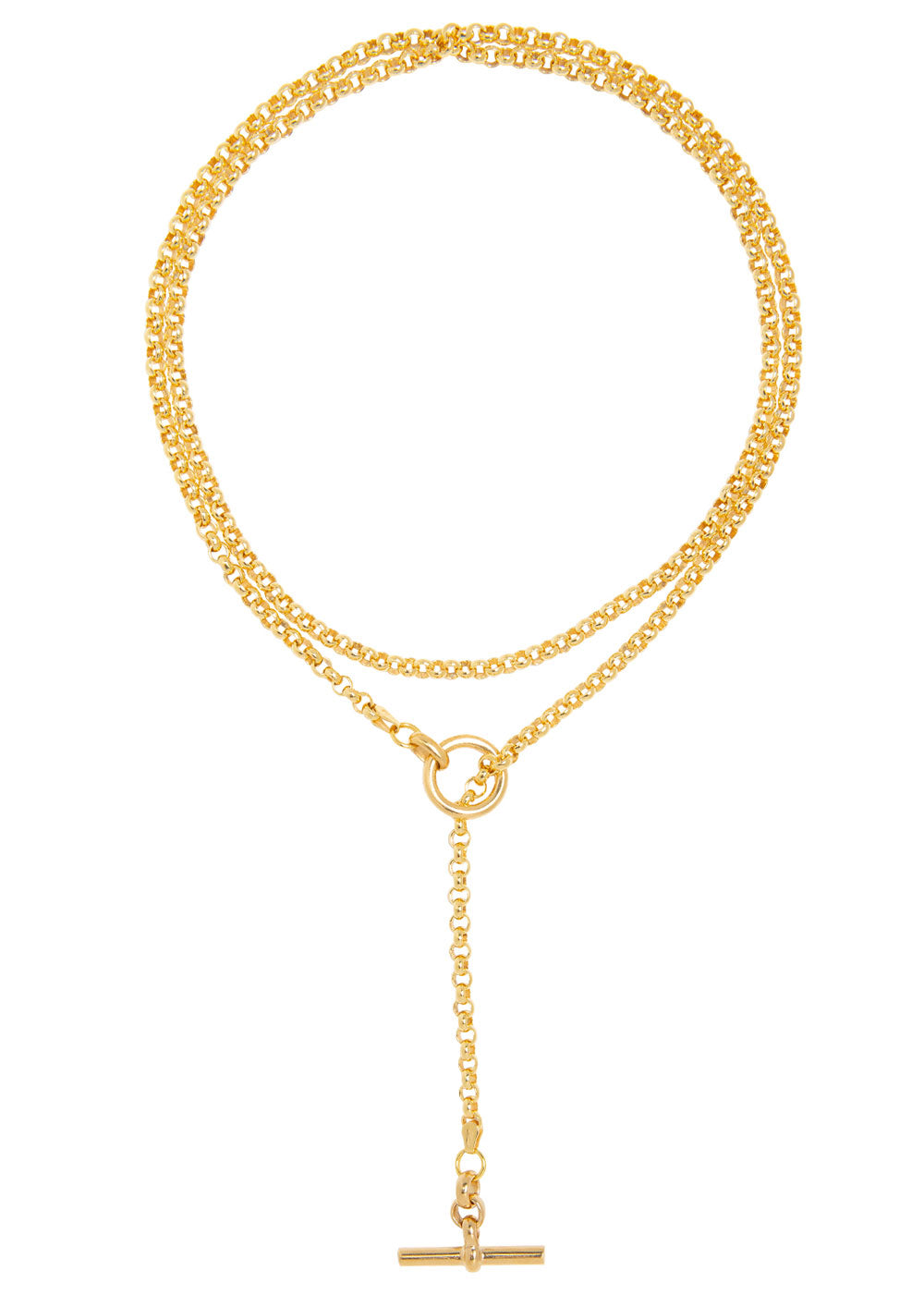 Tilly Sveaas Gold Lariat Necklace