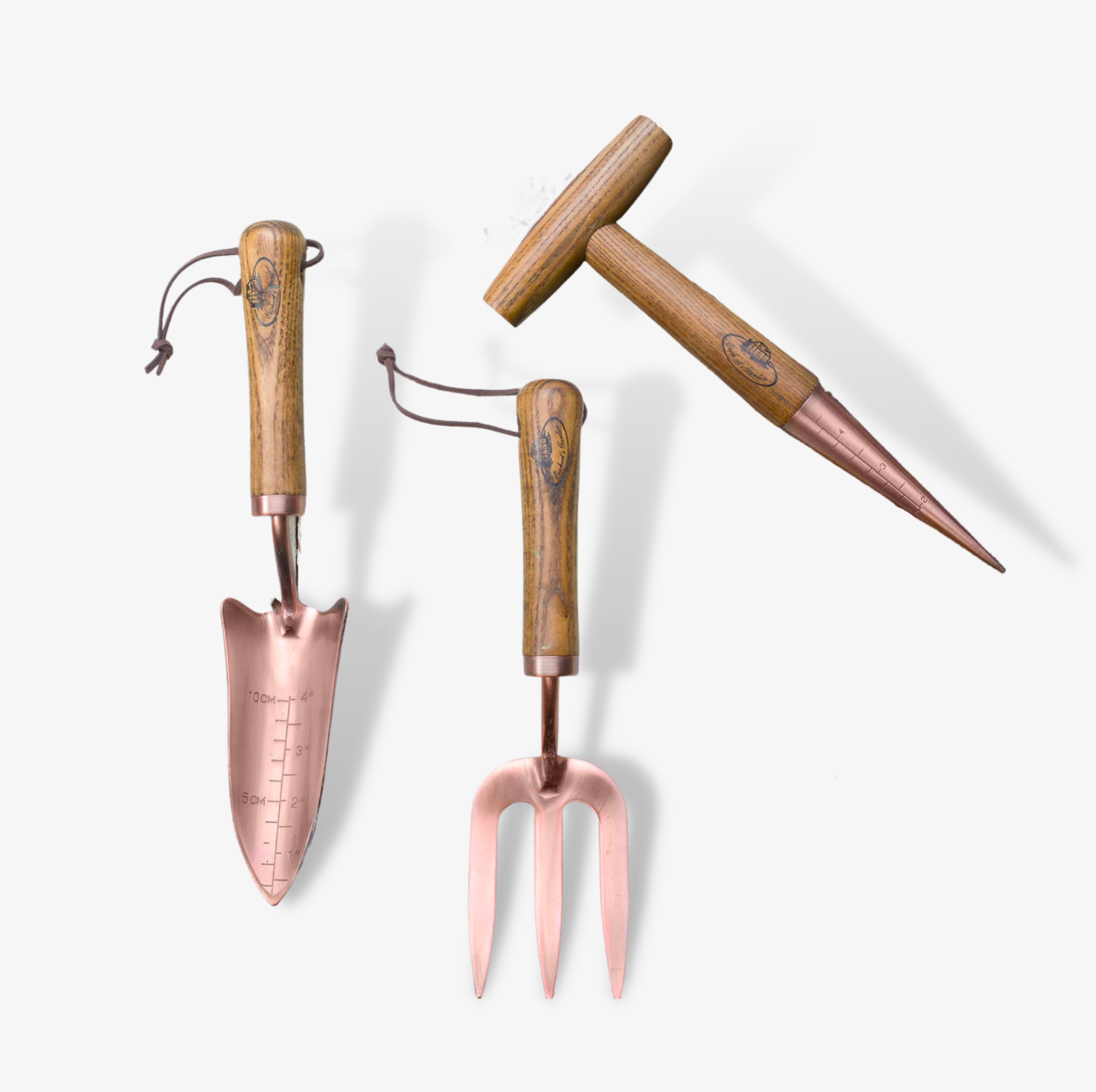 The Letteroom Wood and Copper Garden Tools