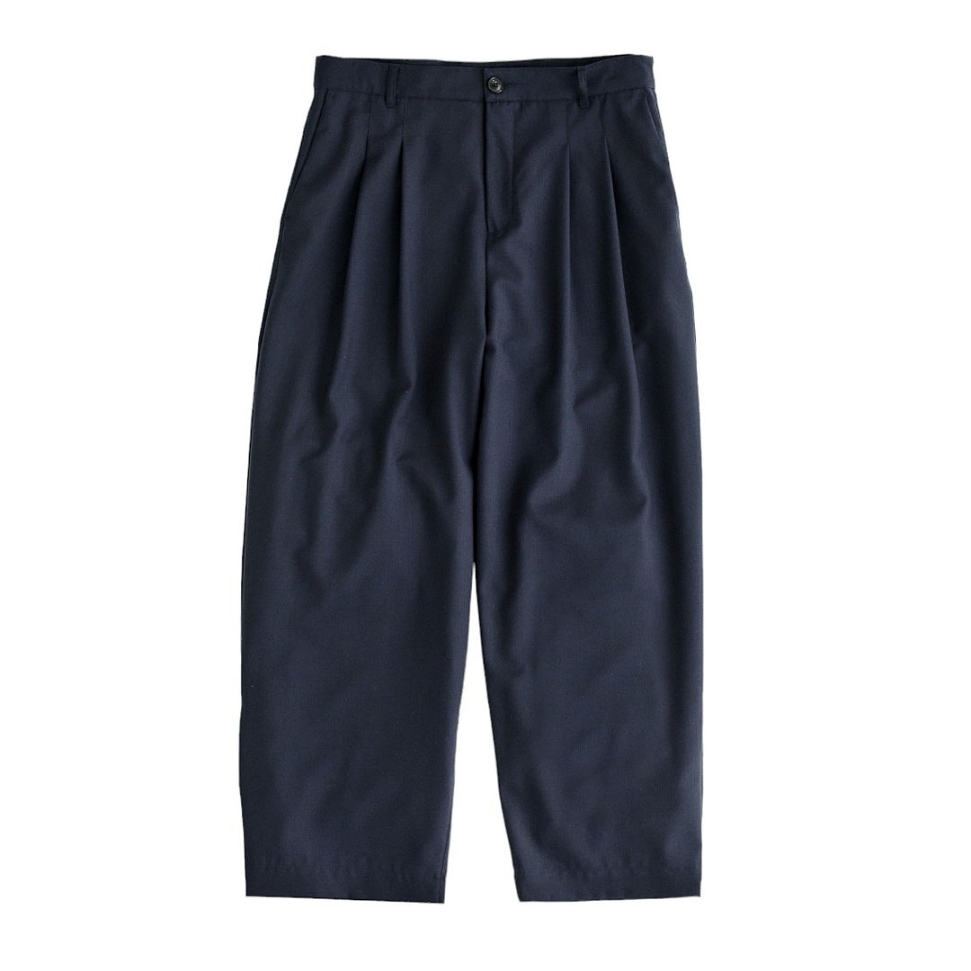 A KIND OF GUISE Beluga Grey Flexible Wide Trousers