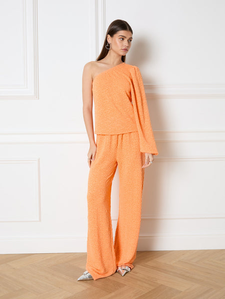 REFINED DEPARTMENT | Nova Knitted Flowy Pants - Orange