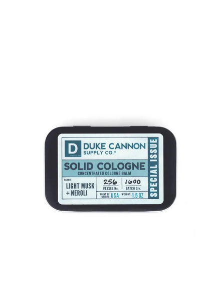 Duke Cannon Solid Cologne - Light Musk + Neroli From