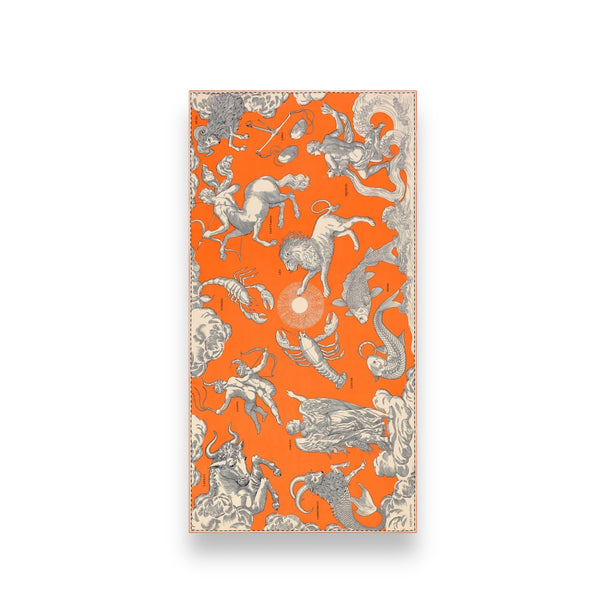 Inouï Editions Scarf 100 Cotton/silk Astrologie Orange