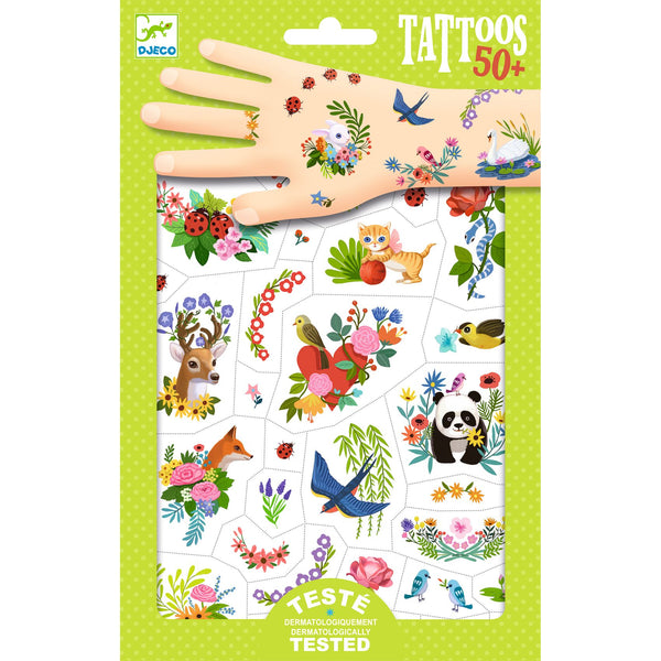 Djeco  Kids Temporary Tattoos - Happy Spring