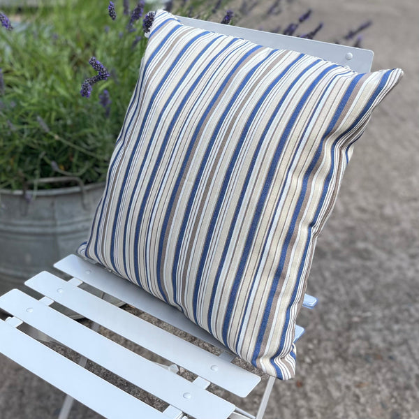 Camperdown Lane Outdoor Cushion In Ocean Stripe