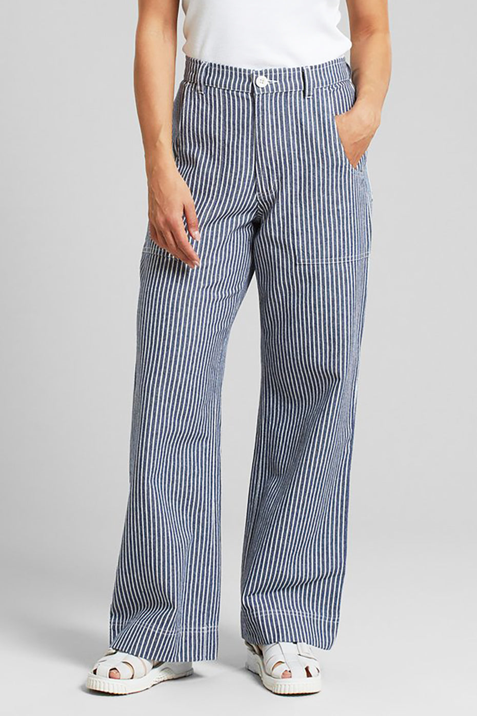 dedicated Stripe Blue Vara Workwear Pants