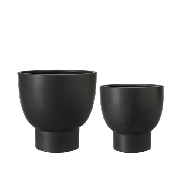 Wikholm Form Small Black Footed Dolomite Plant Pot