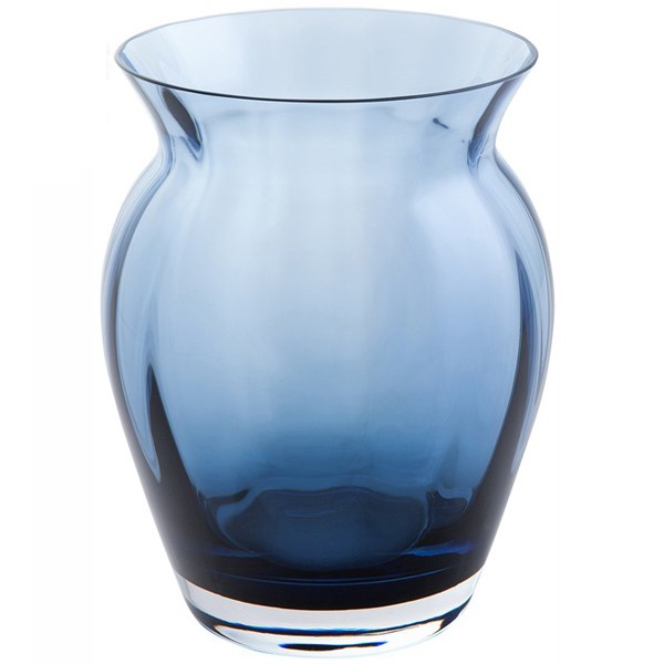 Dartington Crystal Florabundance Ink Blue Tulip Vase