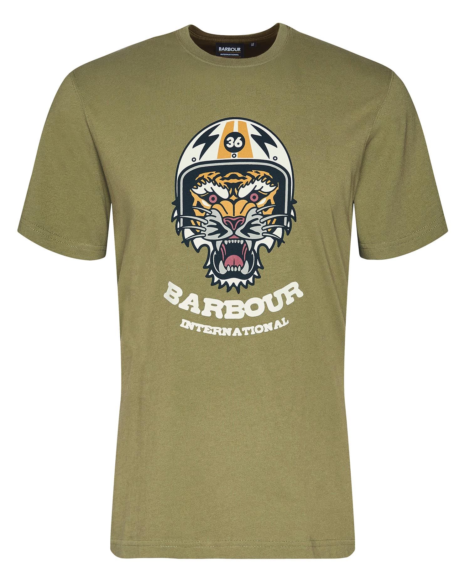 Barbour Barbour International Socket Graphic T-shirt Olive Branch