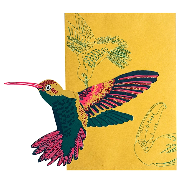 East End Press Hummingbird Greeting Card
