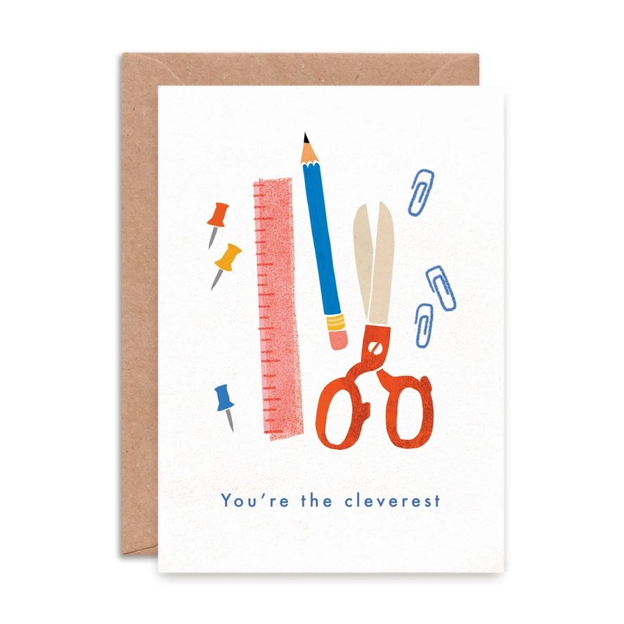 Emily Nash Illustration You're the Cleverest - Well Done / Congratulations Card