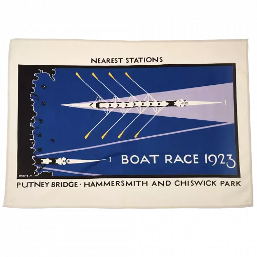 TFL Cotton Tea Towel - Tfl Vintage Poster "Boat Race"