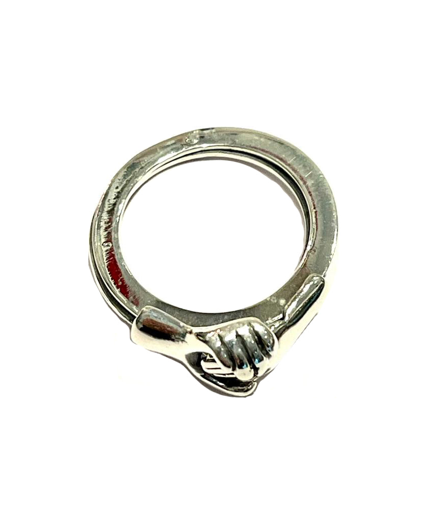 Urbiana Silver Holding Hands Ring