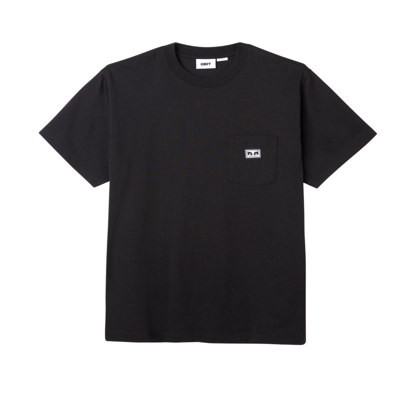 OBEY Established Works Eyes Pocket T-Shirt - Black