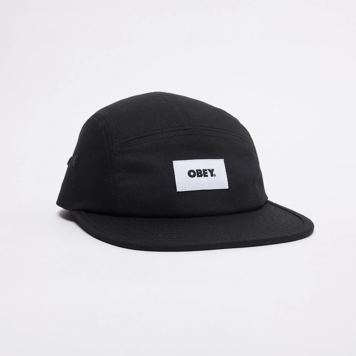 OBEY Bold Label Organic 6 Panel - Black Hat
