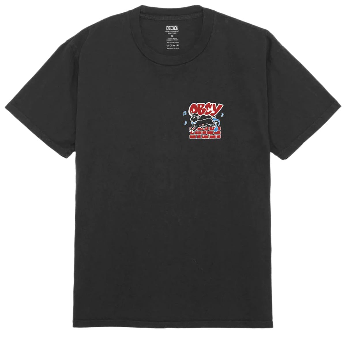 OBEY Out of Step T-Shirt - Pigment Vintage Black