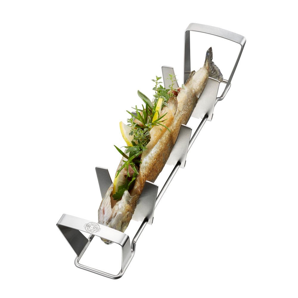 Gefu Germany Barbecue Fish Rack For The Bbq In Stainless Steel